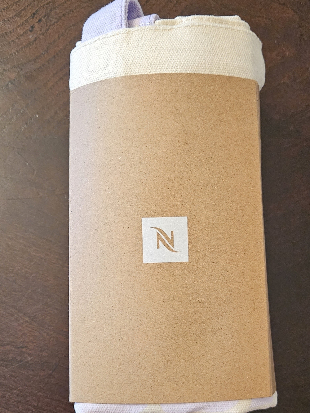 Nespresso Cream Canvas Tote with Lilac Accents - Picture 2 of 4
